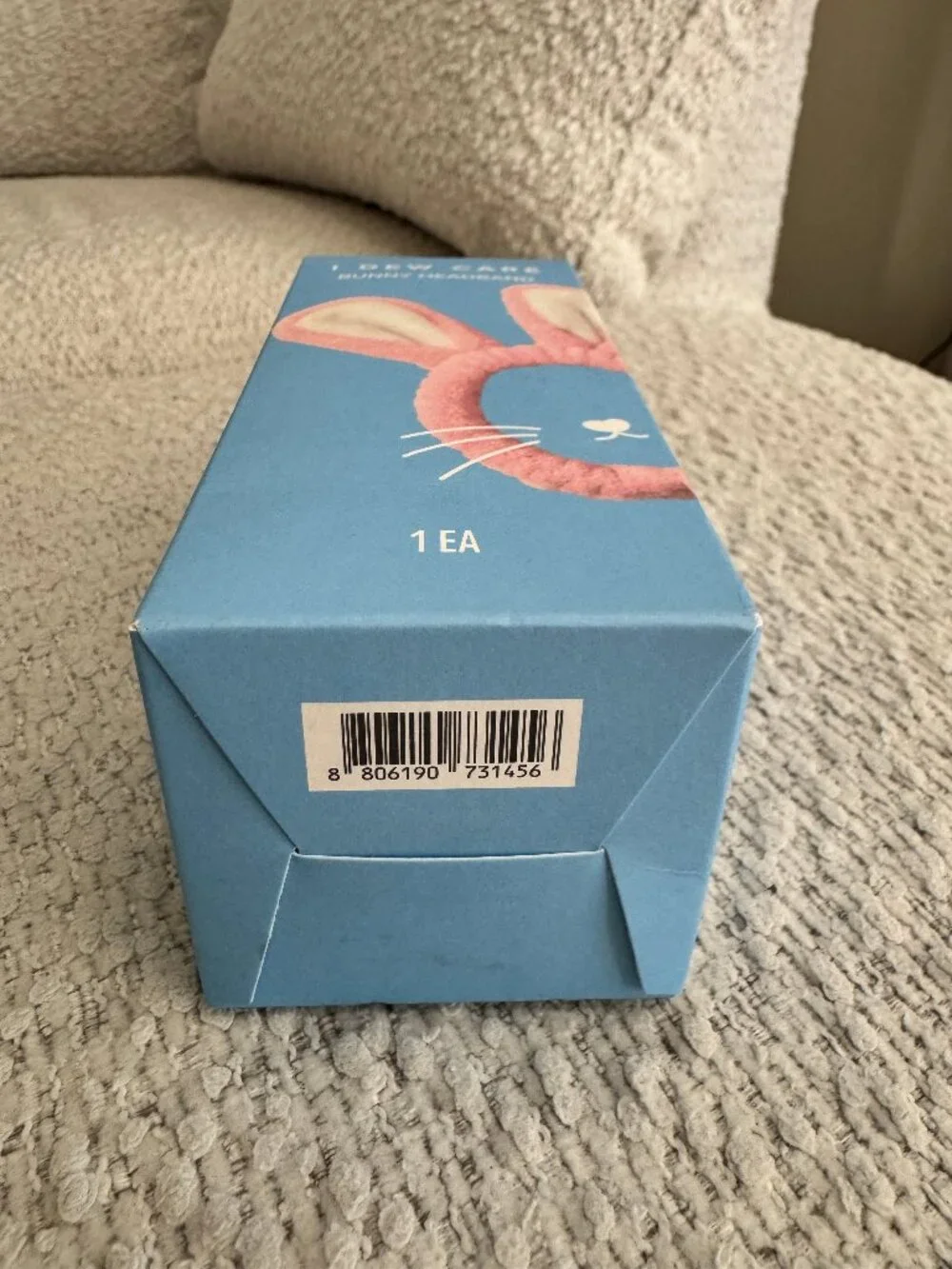 I Dew Care Bunny Headband New in Box Pink Spa Day